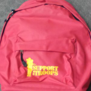 Support Our Troops Back Pack – Red